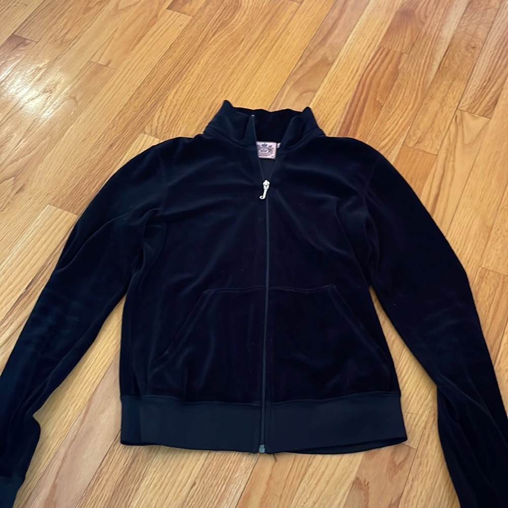 Velour Juicy Couture collard zip up